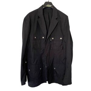Polo by Ralph Lauren Men's Utility Chore Jacket Sz XXL Black Rain Windbreaker